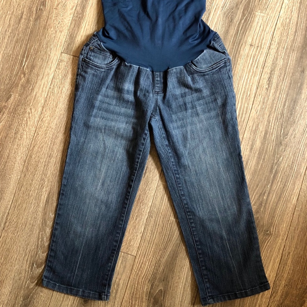 Motherhood Maternity Blue Jean Capri Pants